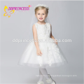 nuevos vestidos occidentales blancos del algodón del diseño de China viste los vestidos llenos de la princesa para los niños